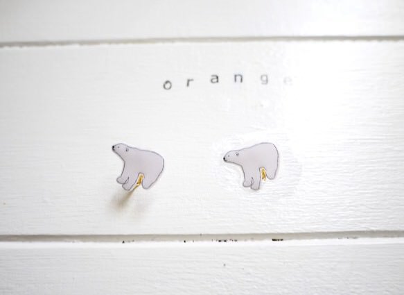 しろくまイヤリング